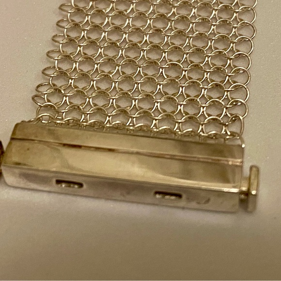 Silver Tone Mesh Bracelet - Picture 5 of 11